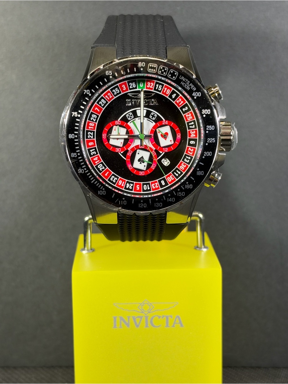 Invicta Aviator Monte Carlo Casino Roulette Men’s Watch 50mm Black 49850